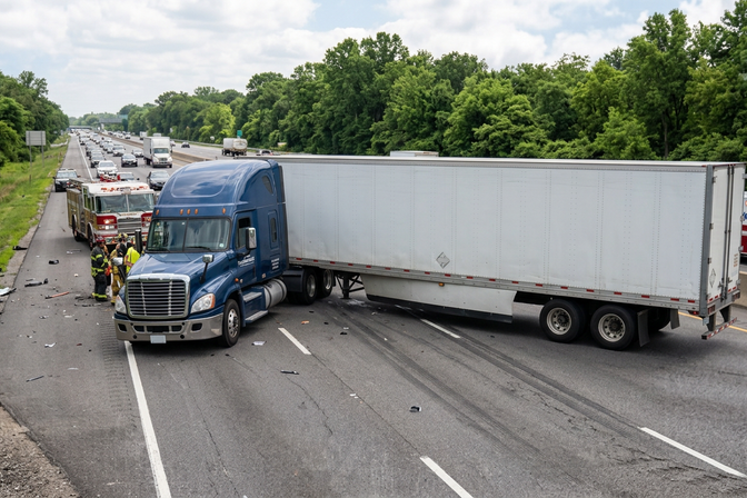 What is a jackknife truck accident and who is liable?